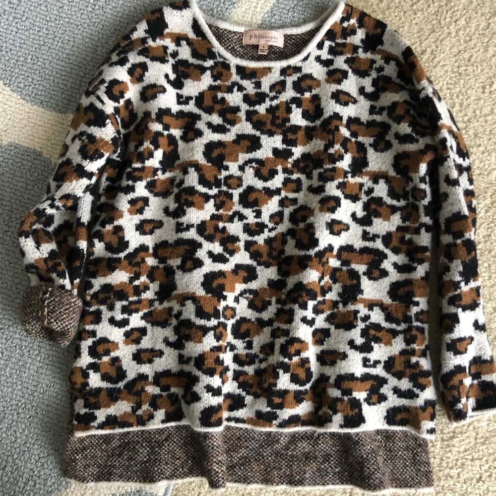 Animal print sweater